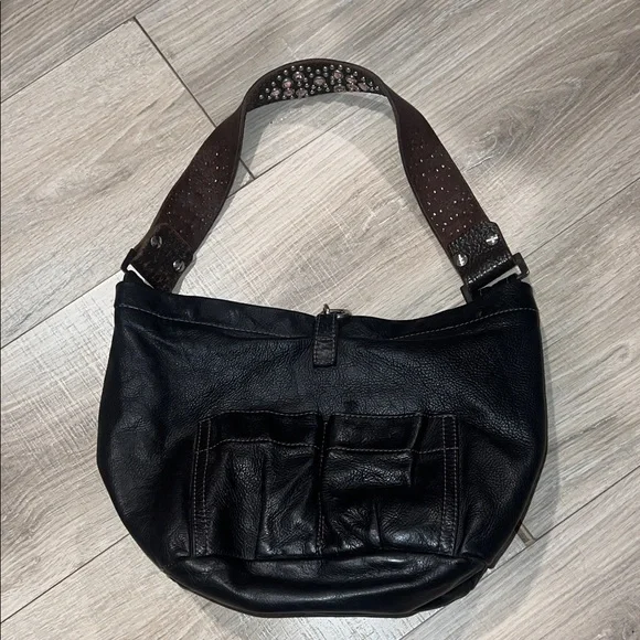 Vintage Tyler Malibu jeweled strap leather bag - Picture 2 of 7